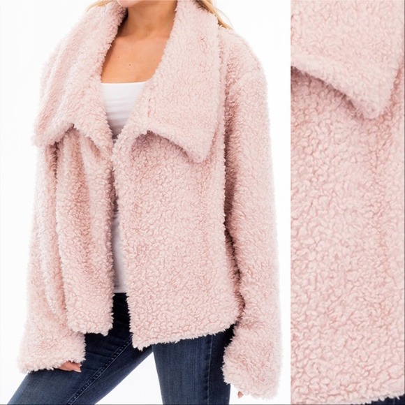 COAT BLUSH FUR COAT - Picture 2 of 3